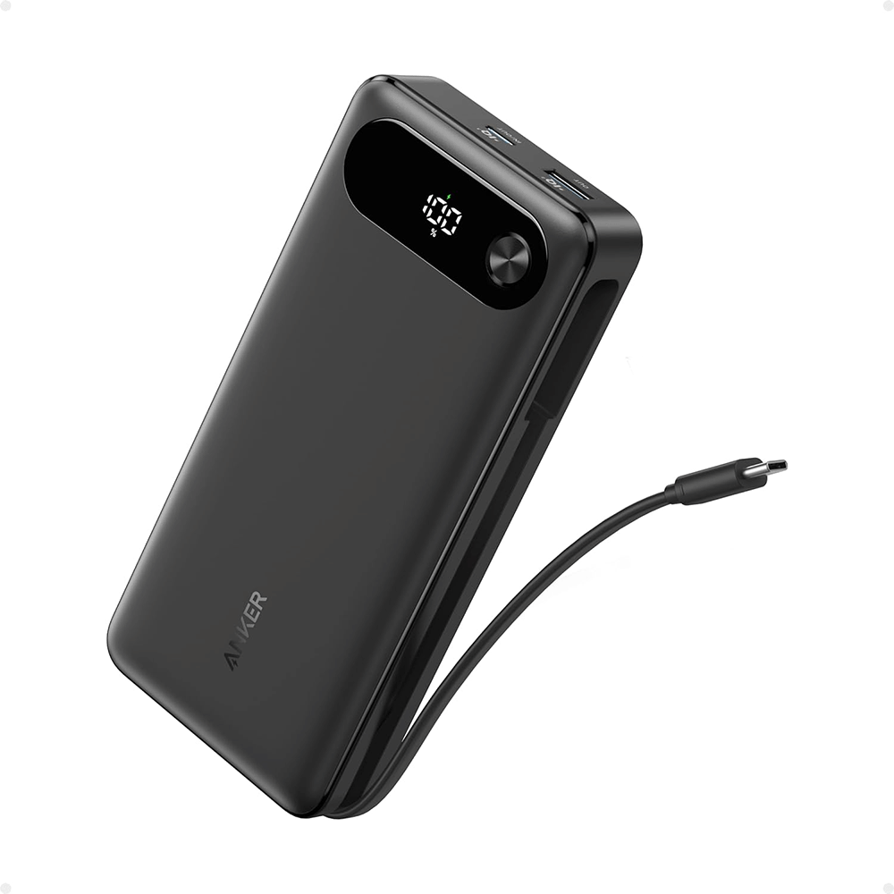 أنكر خازن طاقة قوة 10000 مللي أمبير بجهد 5 فولت وبنوع موصل نوع الموصل USB Type Cو USB Type A - قوة 25 واط
