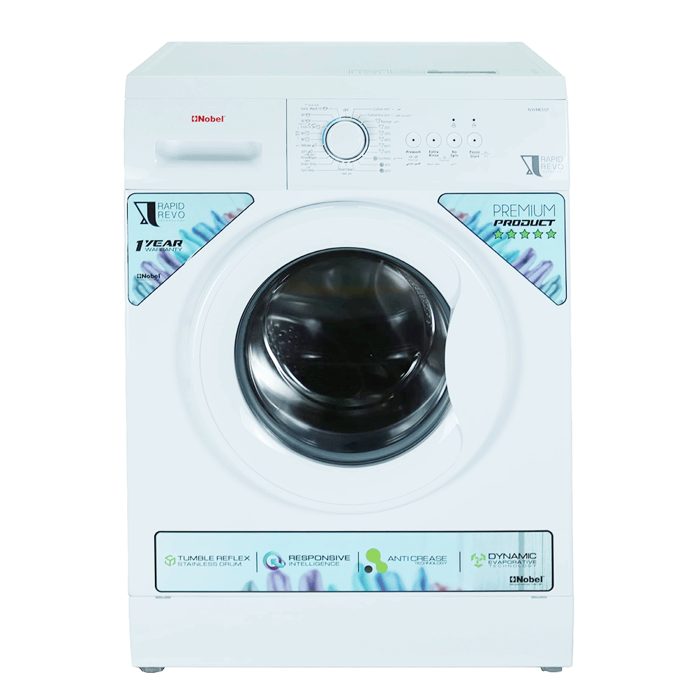 غسالة اتوماتيك نوبل تعبئة أمامية - سعة 6 كجم - موديل NWM650F