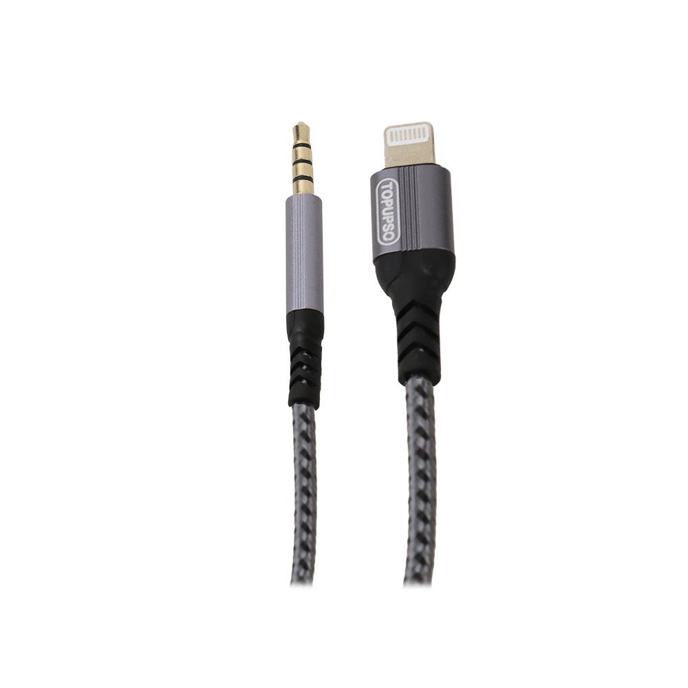 توب ابسو اوكس كابل شحن ايفون 3.5 mm - أسود