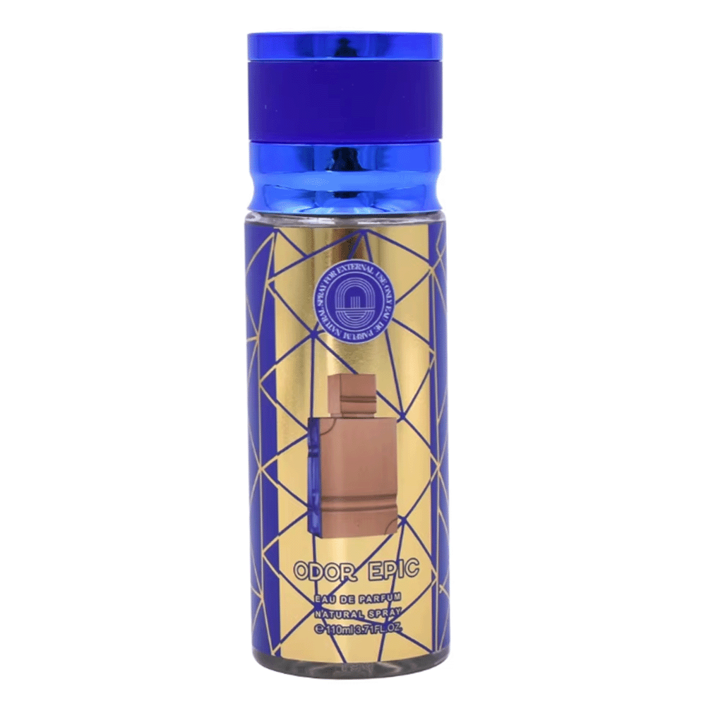 معطر الجسم أودور إيبيك رائحة خشب العنبر الأزرق أودي بارفان للرجال - 110 مل