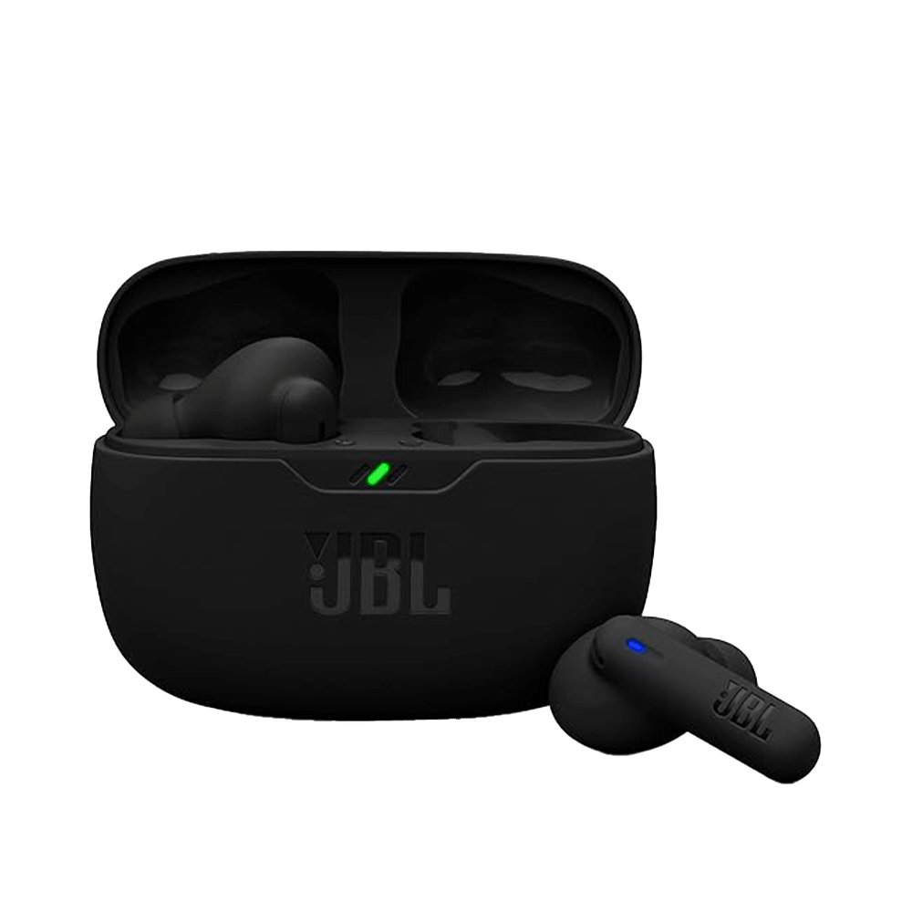 سماعة أذن جي بي إل لاسلكية مع 4 ميكروفونات و شحن سريع بمنفذ USB‑C – أسود
