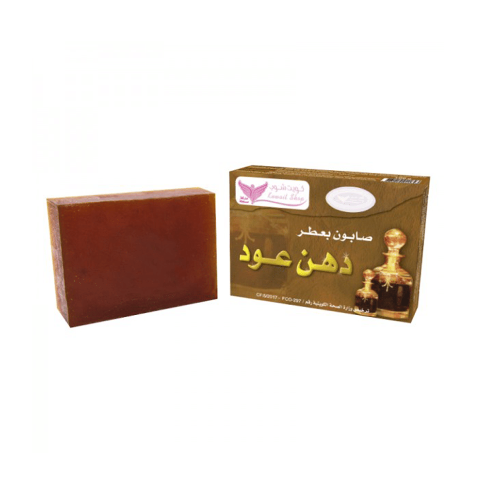 صابون كويت شوب بعطر دهن عود لتعطير وتنعيم البشرة - 100 جم