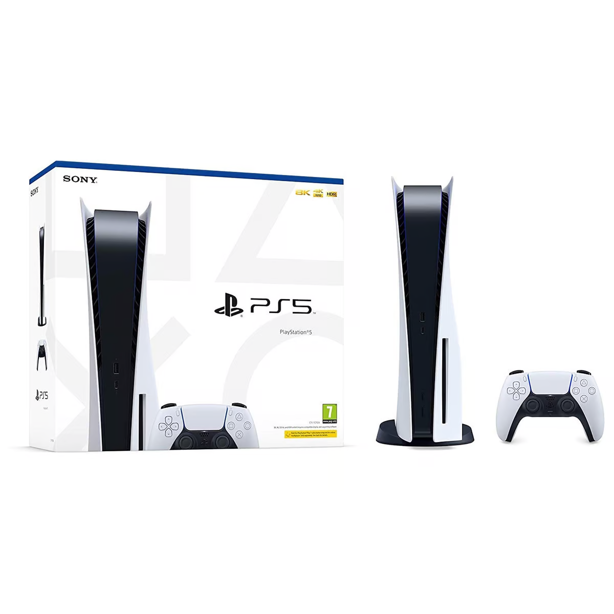 سوني بلايستيشن 5 مع قرص 1 تيرابايت وحدة تحكم PS5 سوداء