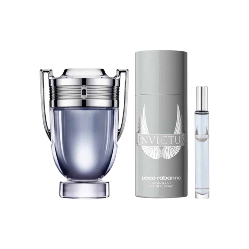باكو رابان مجموعة عطر إنفيكتوس كلاسيك الأصلي للرجال 100 مل + 10 مل + مزيل عرق 150 مل