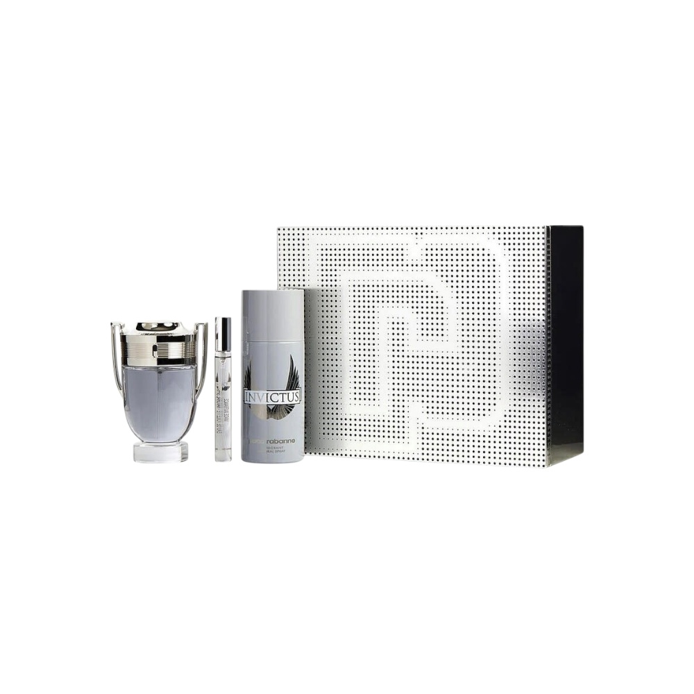 باكو رابان مجموعة عطر إنفيكتوس الأصلي للرجال 100 مل + 10 مل + مزيل عرق 150 مل