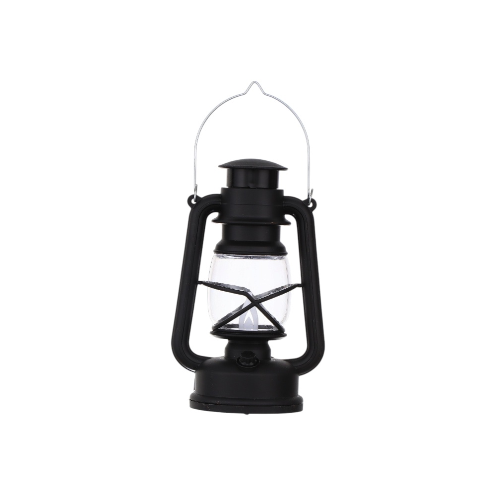 فانوس رمضان بلاستيكي مضيء يعمل بالبطارية-black