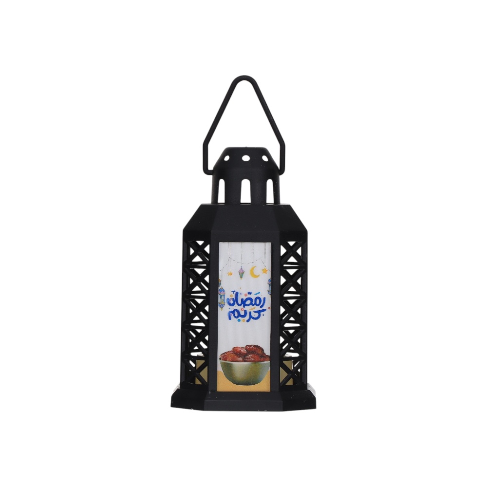 فانوس رمضان بتصميم عصري تراثي -black
