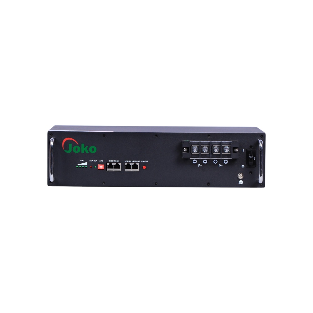 بطارية ليثيوم فوسفات الحديد جوكو بقدرة 2.5 كيلو وات موديل JK-2.5KWh-25.6V - أسود