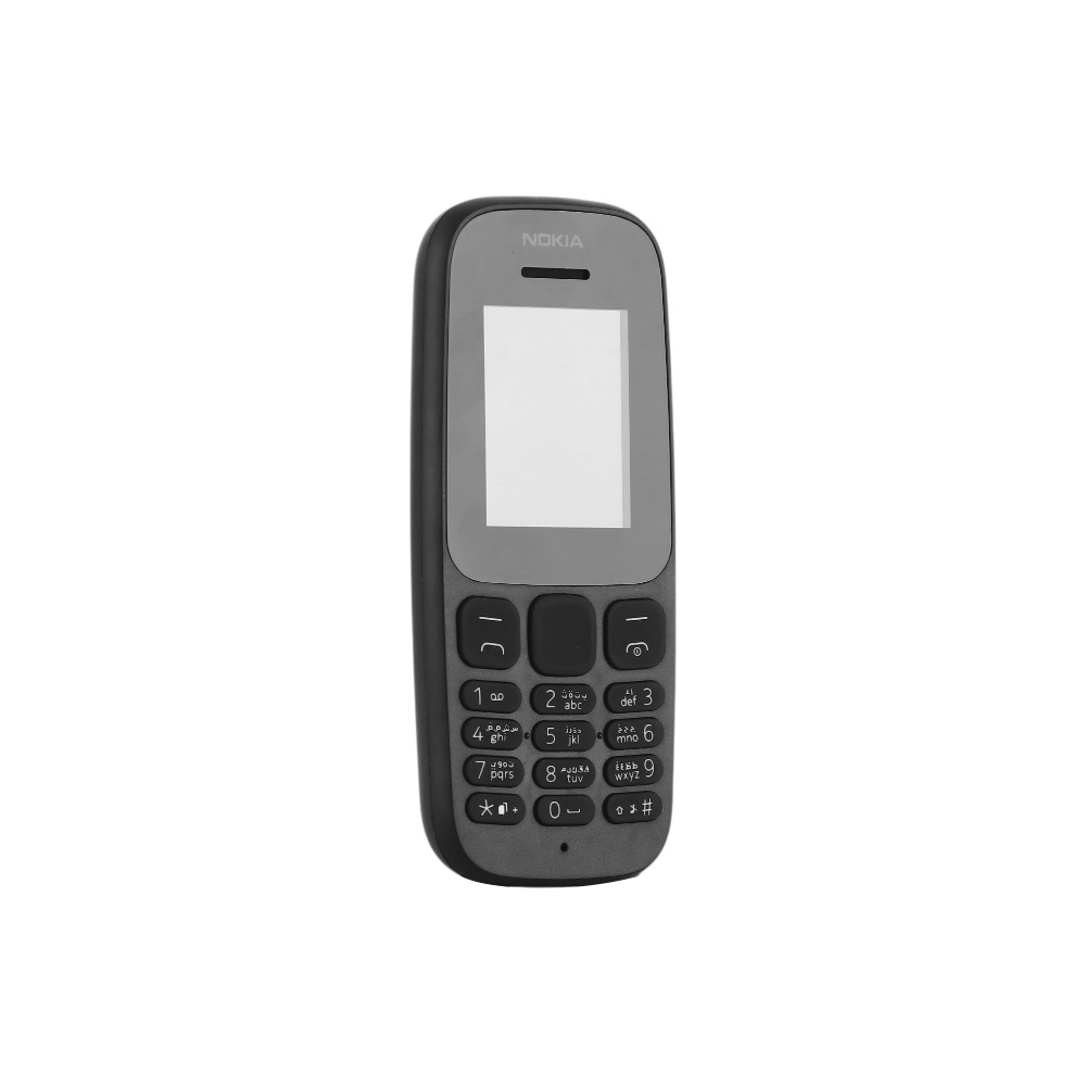 نوكيا جوال ازرار 105 شريحتين GSM مزود بفلاش ليد - أسود