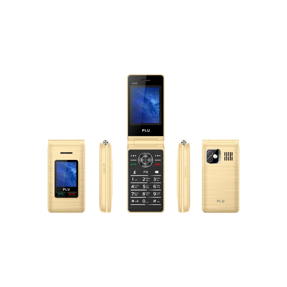 هاتف أزرار محمول PLU قابل للطي يعمل بشريحتين GSM و CDMA