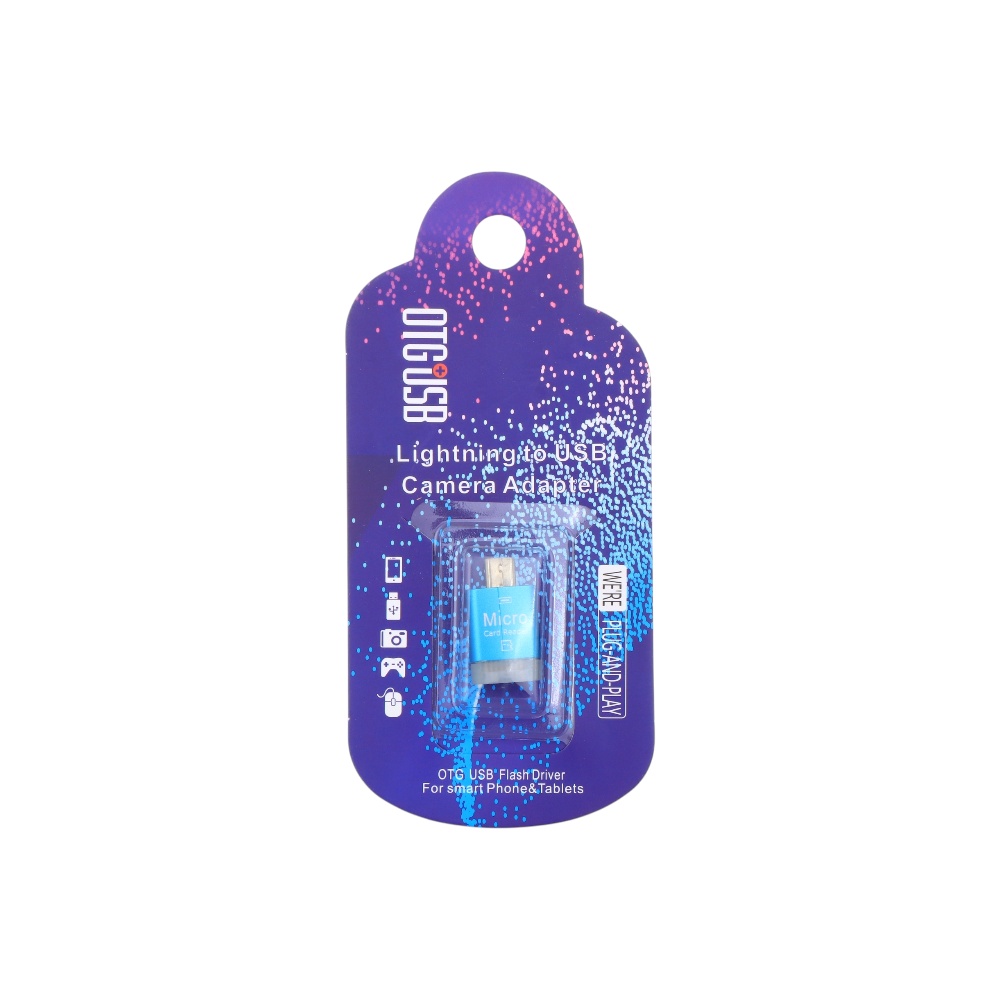 قارئ ذاكرة منفذ تايب سي موديل H-KS374 - ازرق
