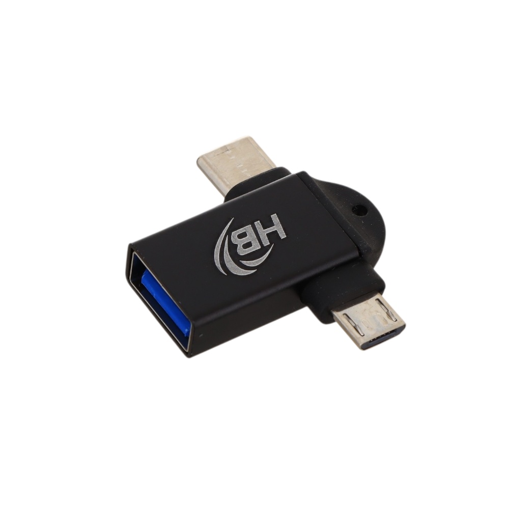 قارئ فلاش متعدد المنافذ موديل H-KS320- اسود