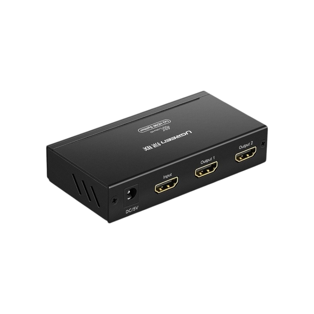 موزع يوجرين HDMI مدخل واحد ومخرجين بدقة 4K موديل 40201UK - أسود