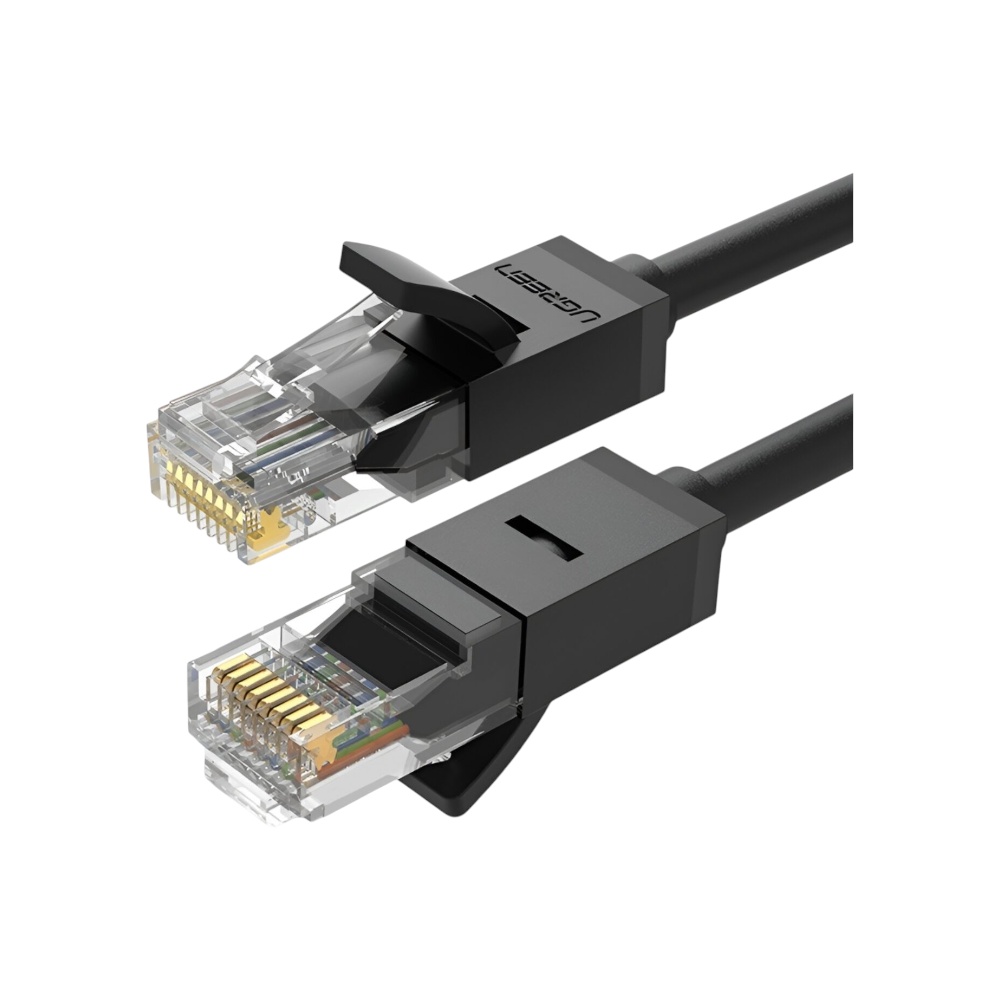 كابل شبكة يوجرين Cat 6A نحاس خالص فائق السرعة بطول 10 متر موديل 20164 - أسود