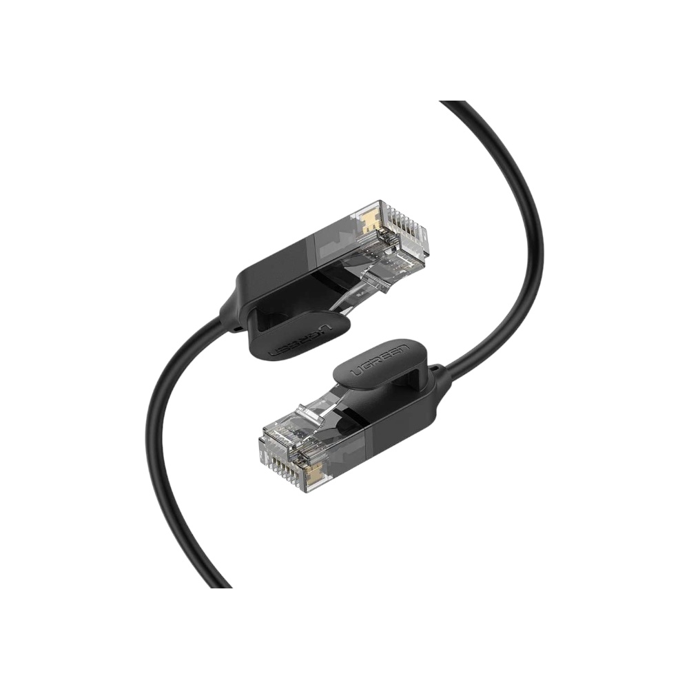 كابل شبكة يوجرين Cat 6A نحاس خالص فائق السرعة بطول 5 متر موديل 70653 - أسود