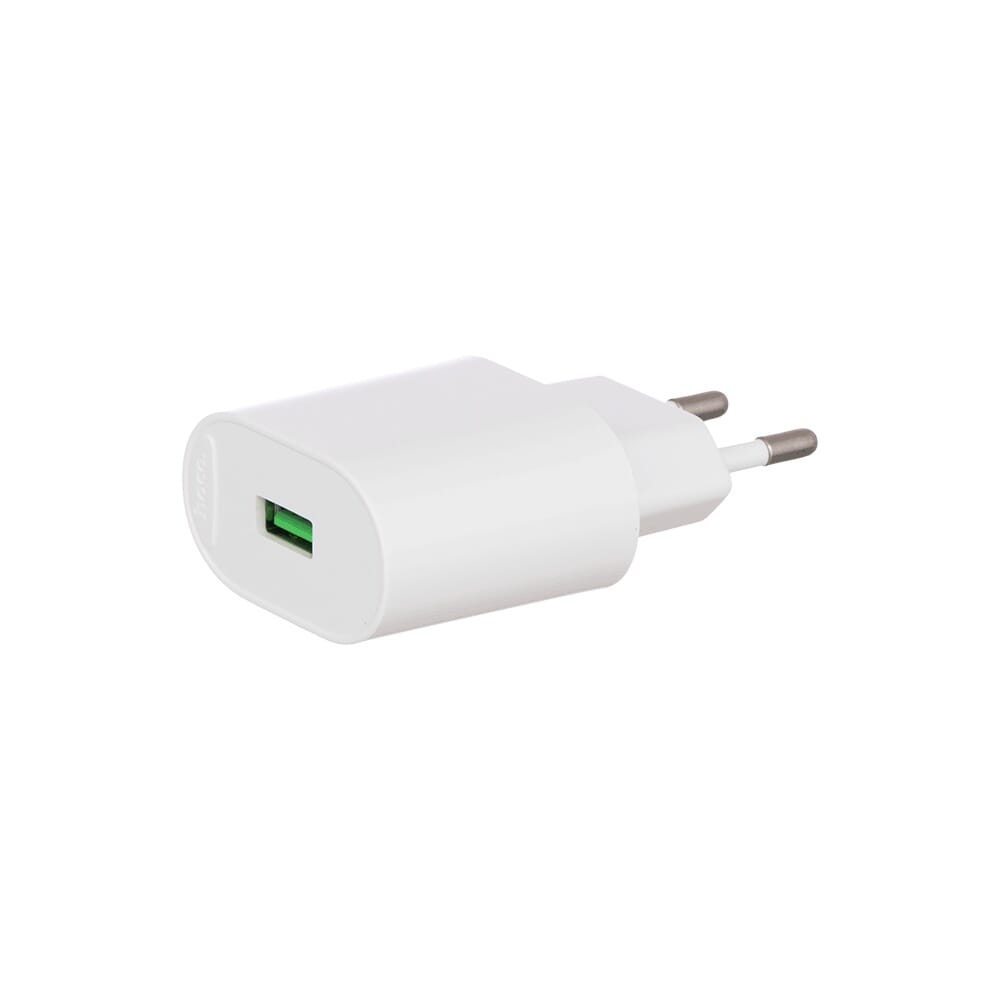 شاحن جداري هوكو مخرج USB بقوة 18 وات يدعم الشحن السريع QC3.0 موديل C109A - أبيض