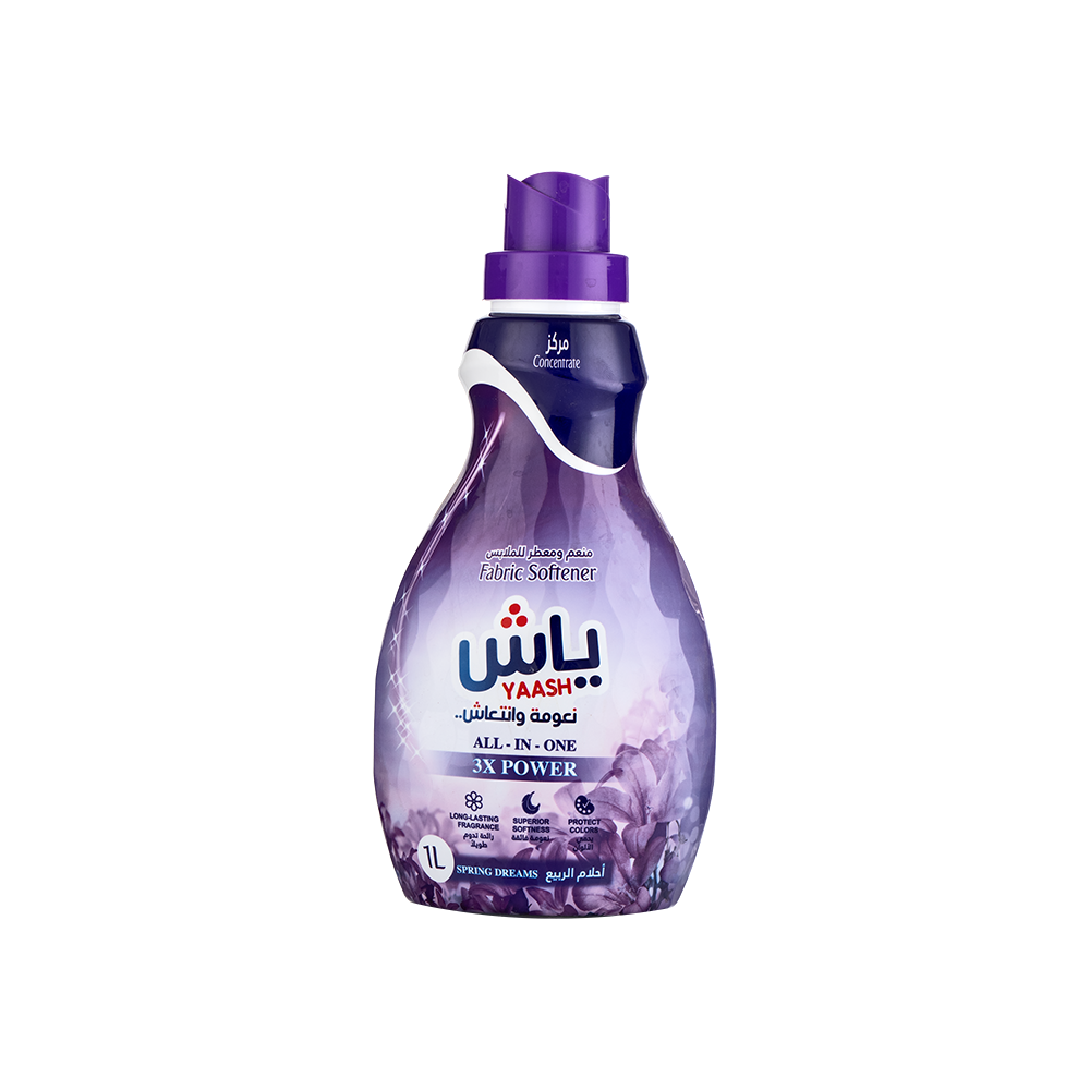 ياش منعم ومعطر الملابس أحلام الربيع - 1 لتر