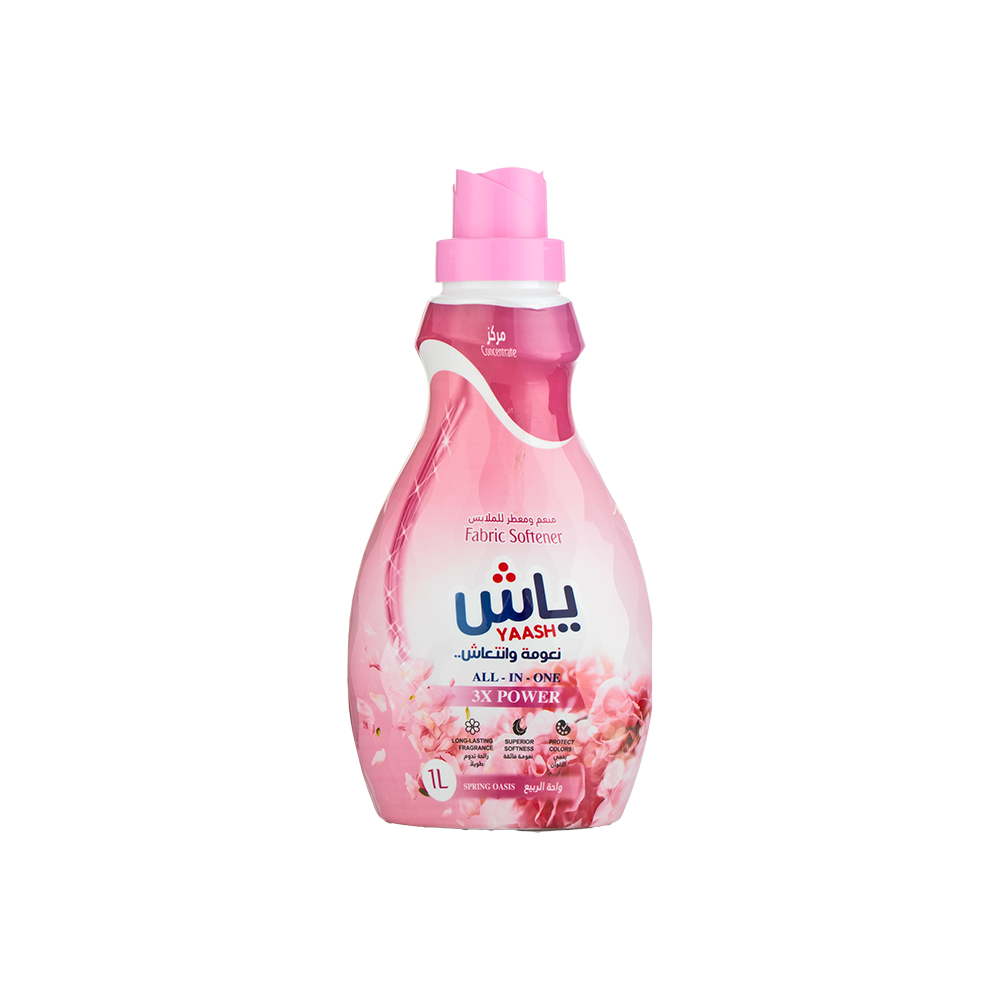 ياش منعم ومعطر ملابس واحة الربيع - 1 لتر